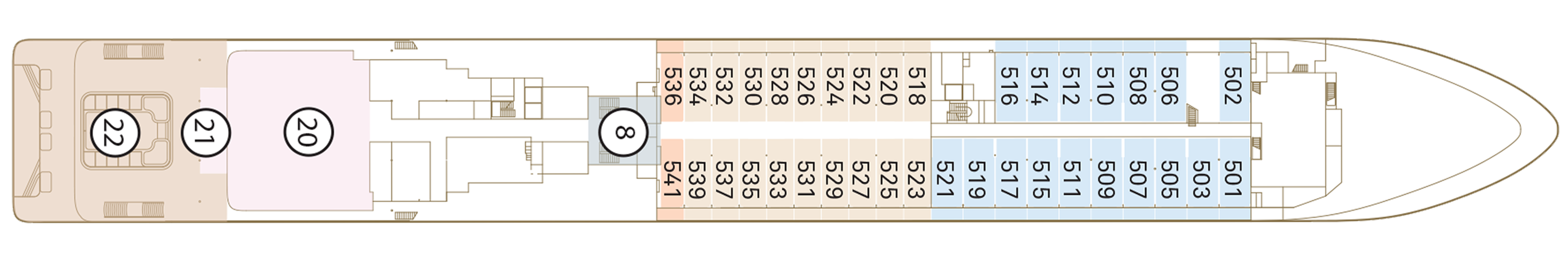 Scenic Ocean Cruises, Scenic Ikon Deck 5.png